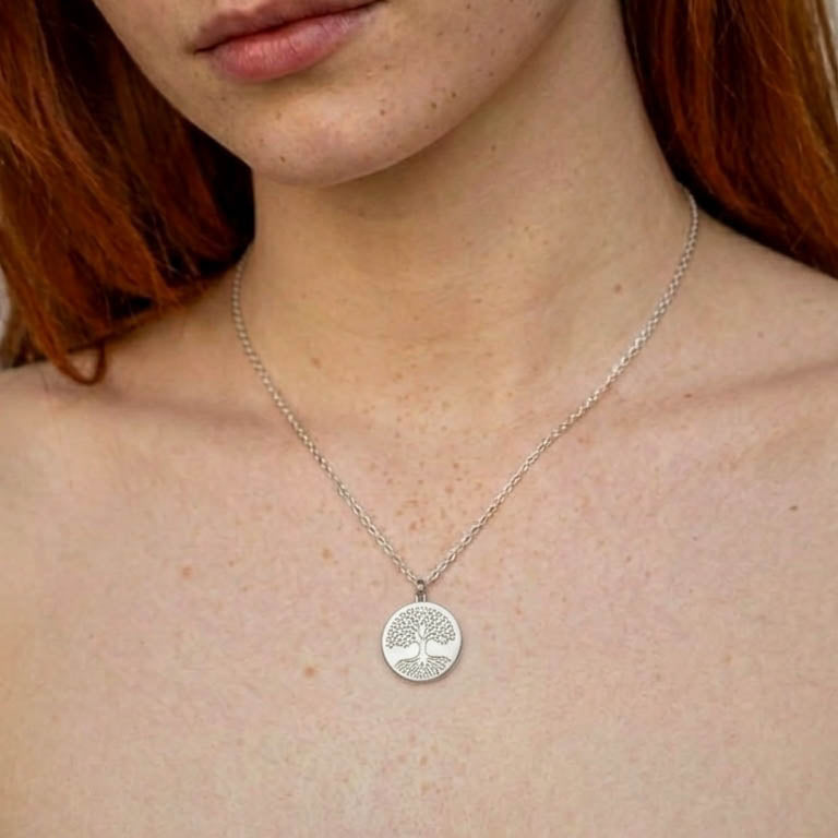 Tree of Life Silver Necklace (Symbolising Wisdom)