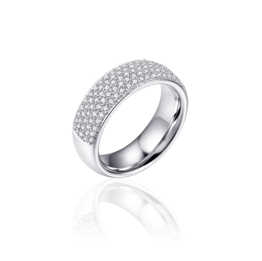 Silver Pave Ring
