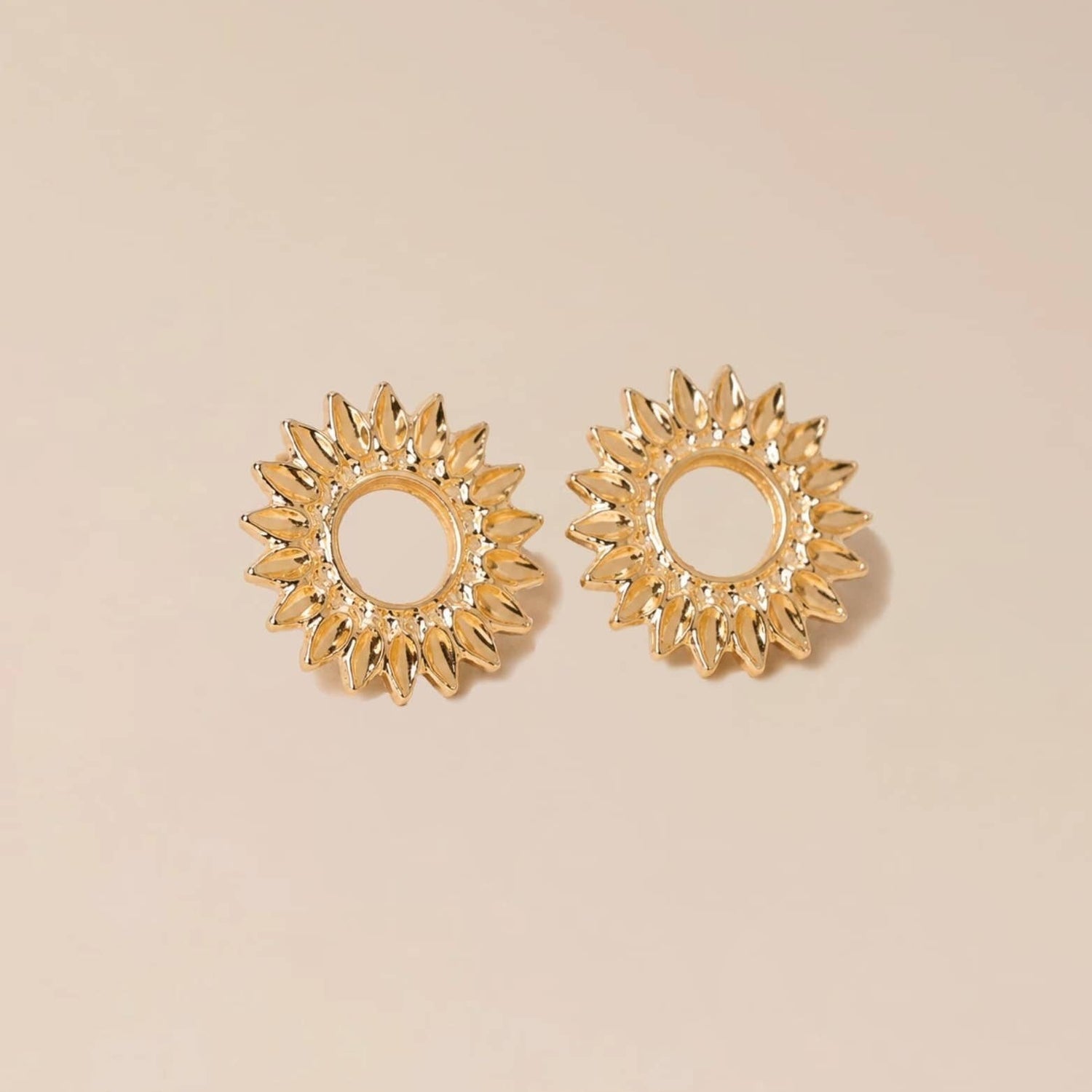 Nails Sunflower Earrings