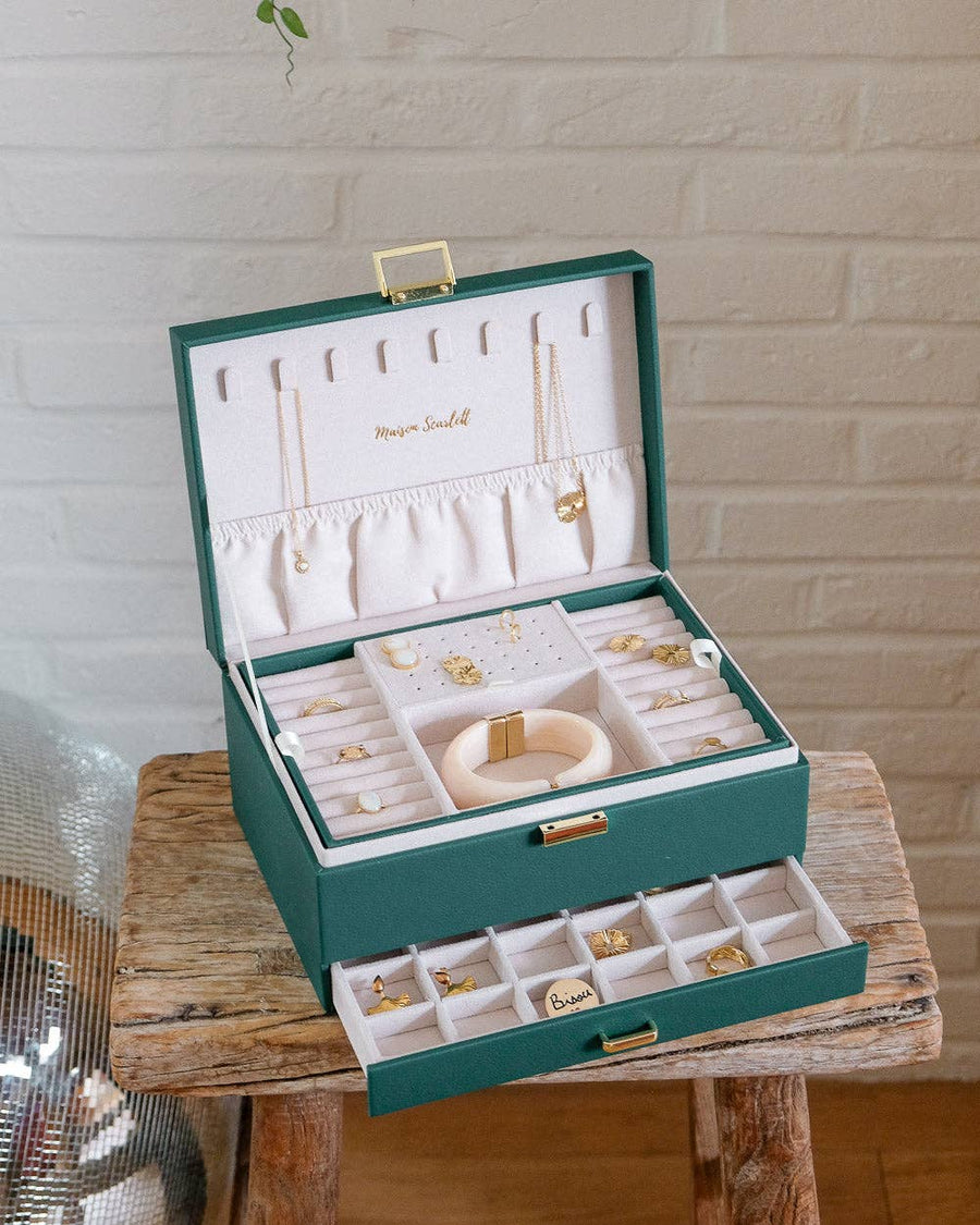 Denise PU leather jewelry box