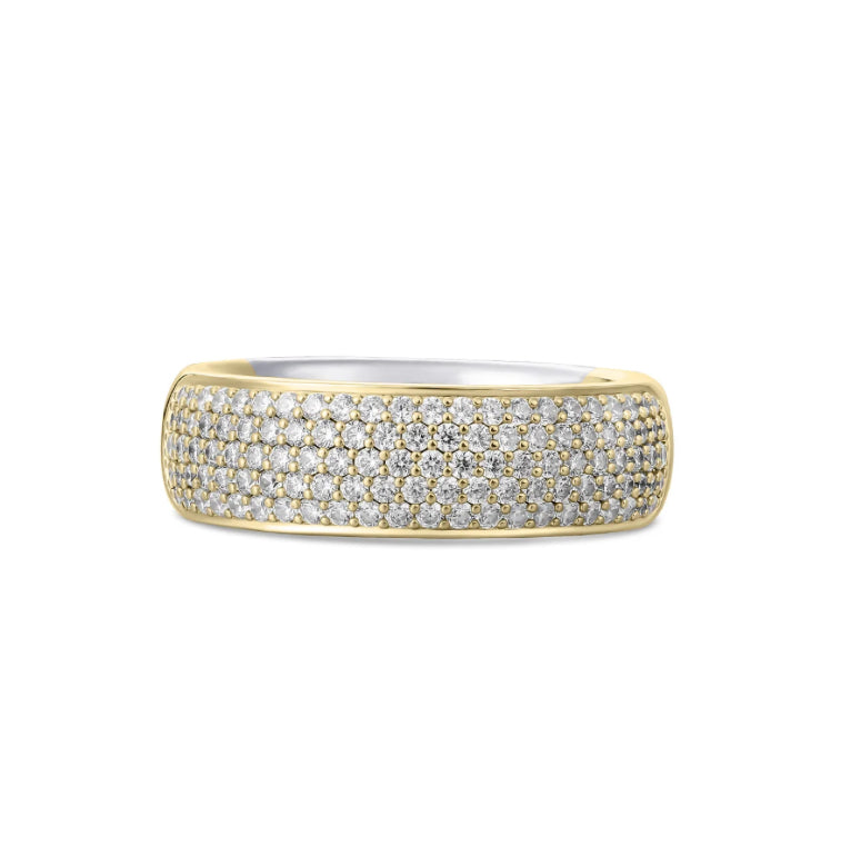 Gold Plated Pave Ring