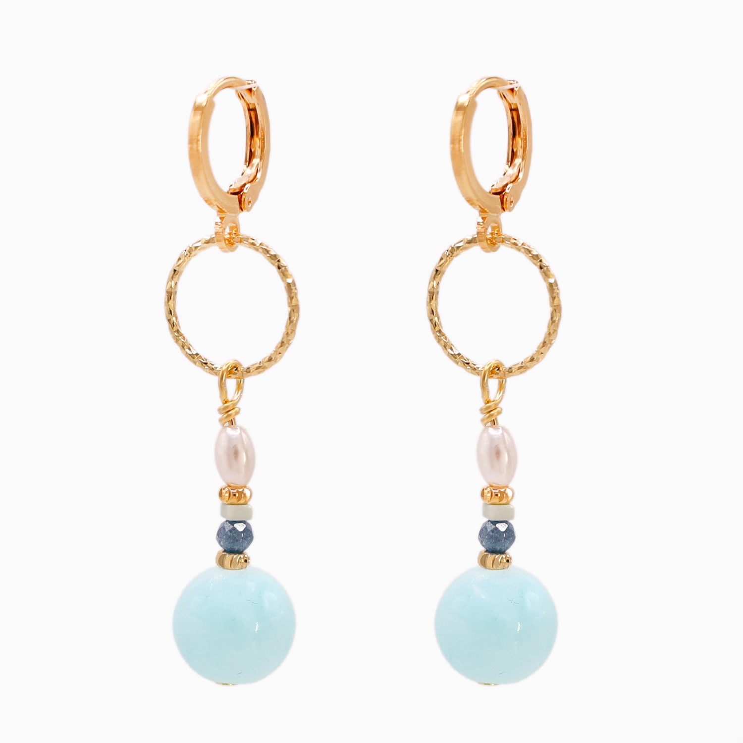 Atlantic Drift Link Earrings-Short