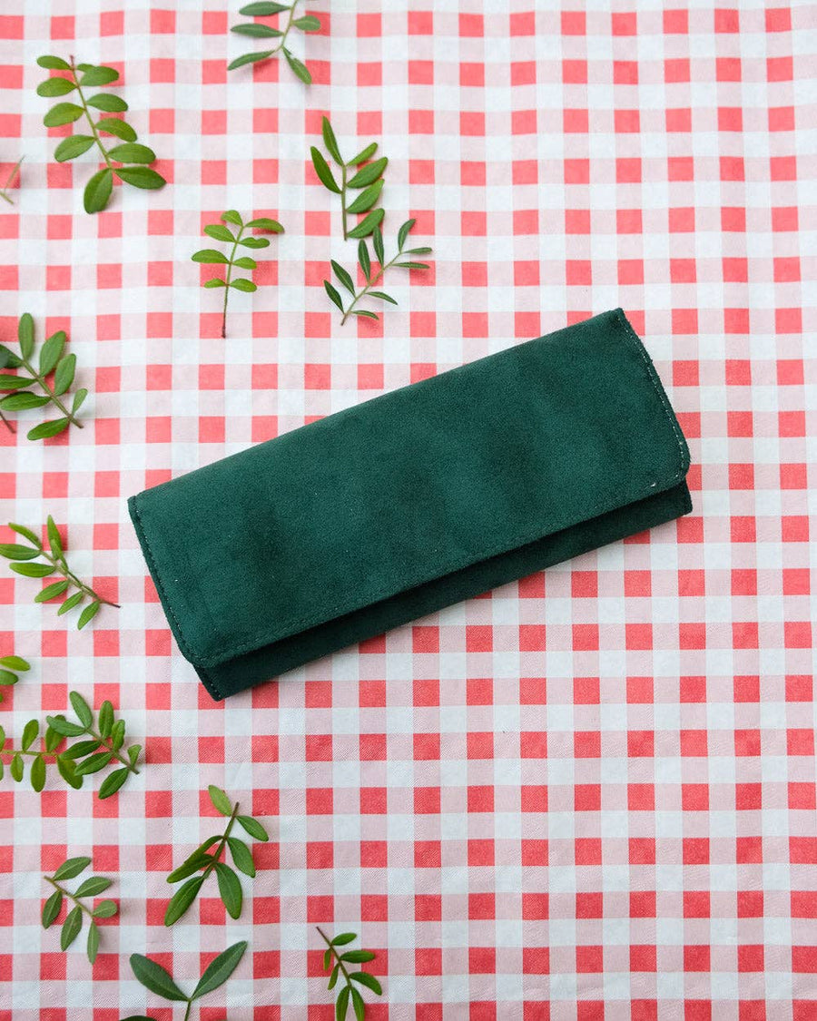 Catherine velvet travel jewelry pouch