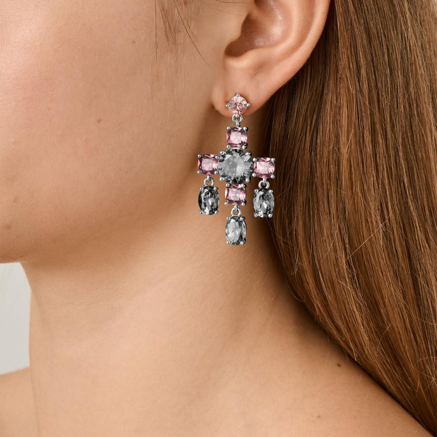 Leonora SS Grey/Vintage Rose Earrings