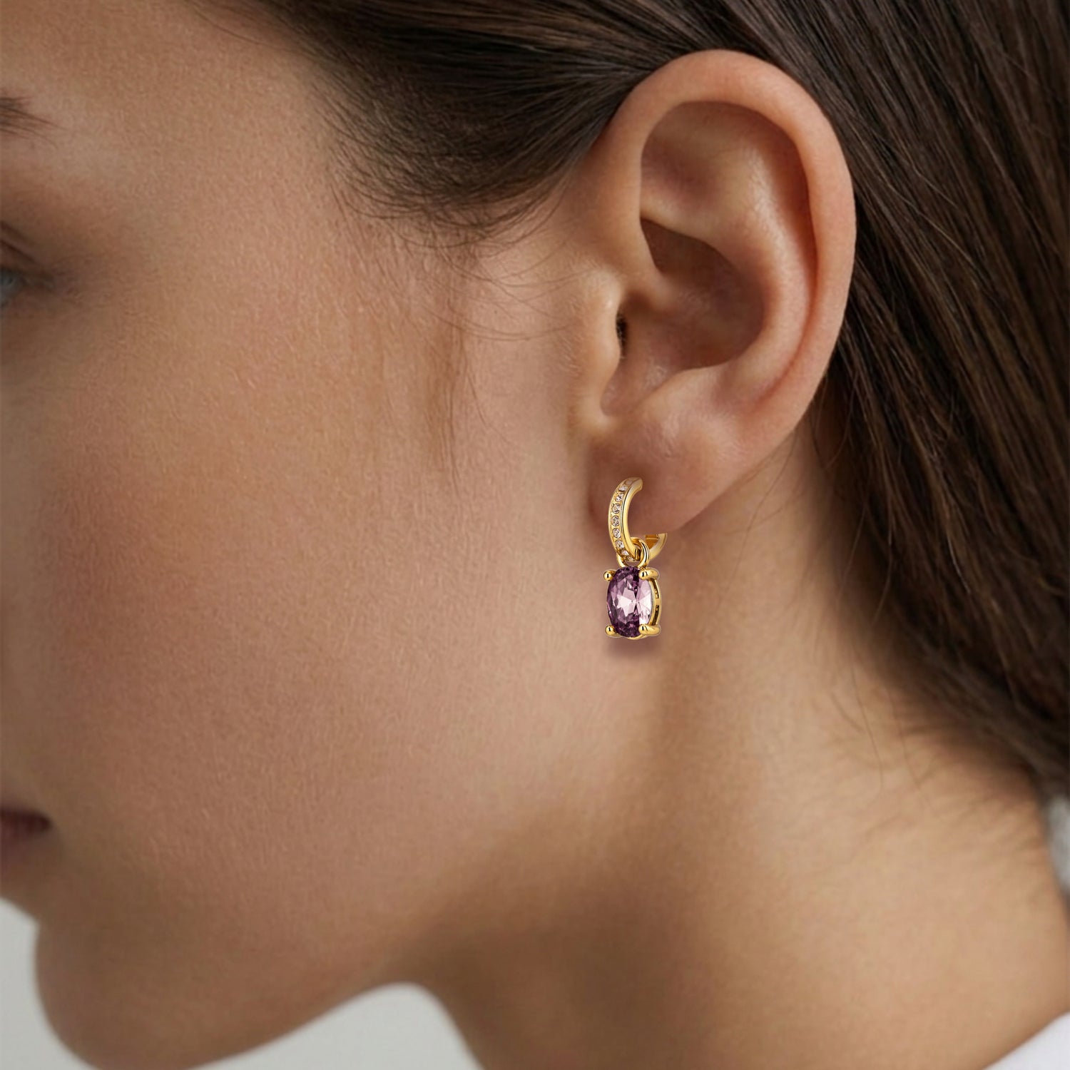 Solene SG Vintage Rose Golden Earrings