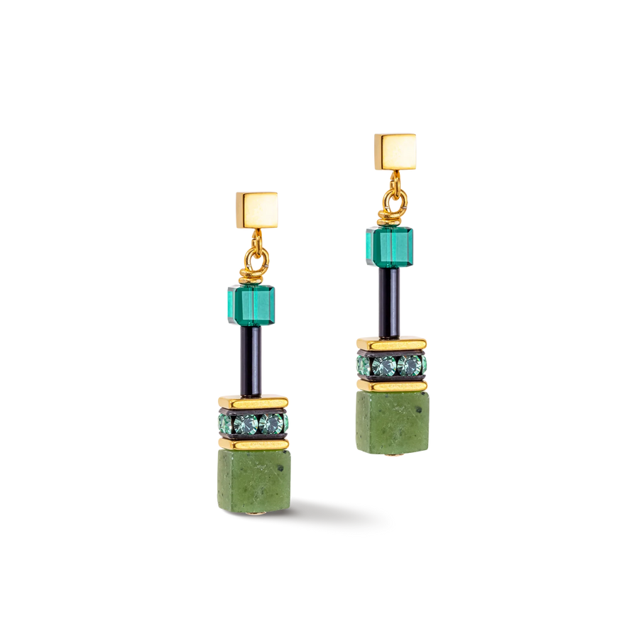 GeoCUBE® Iconic Precious Earrings Green