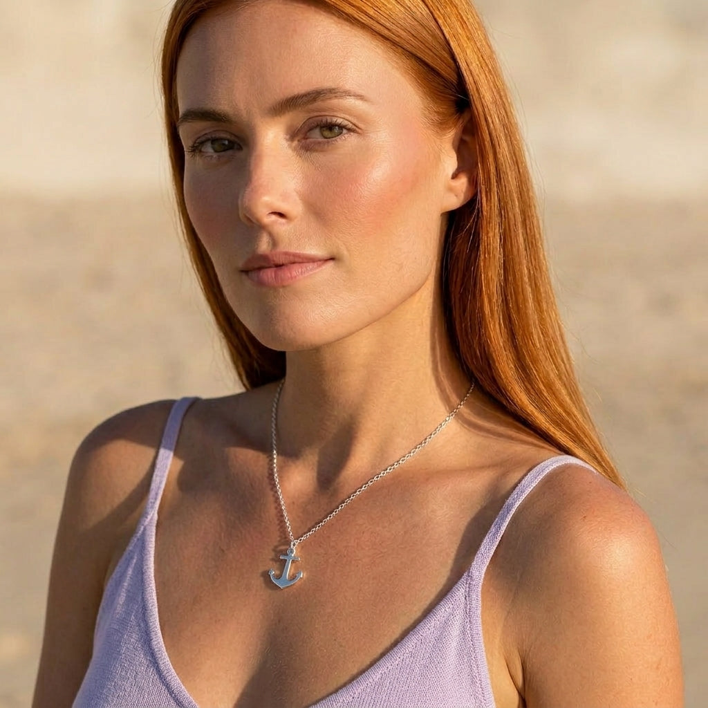 Large Anchor Necklace