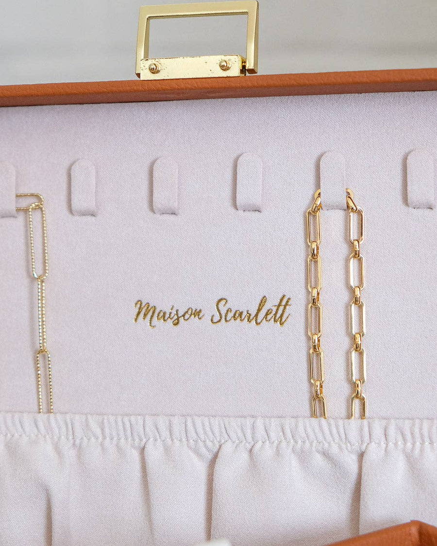 Denise PU leather jewelry box