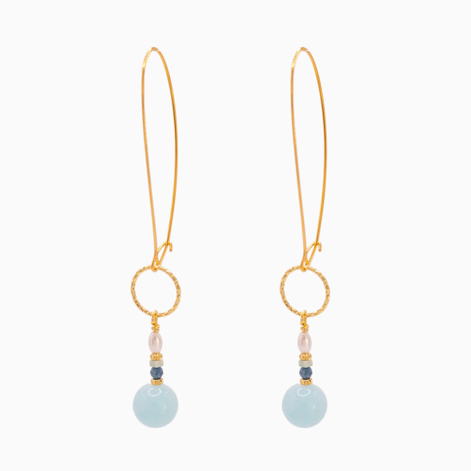 Atlantic Drift Link Earrings-Long