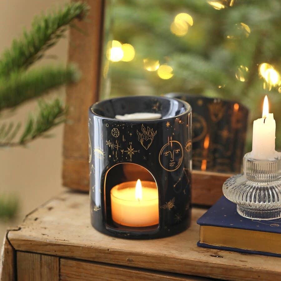 Blue Starry Night Wax Burner