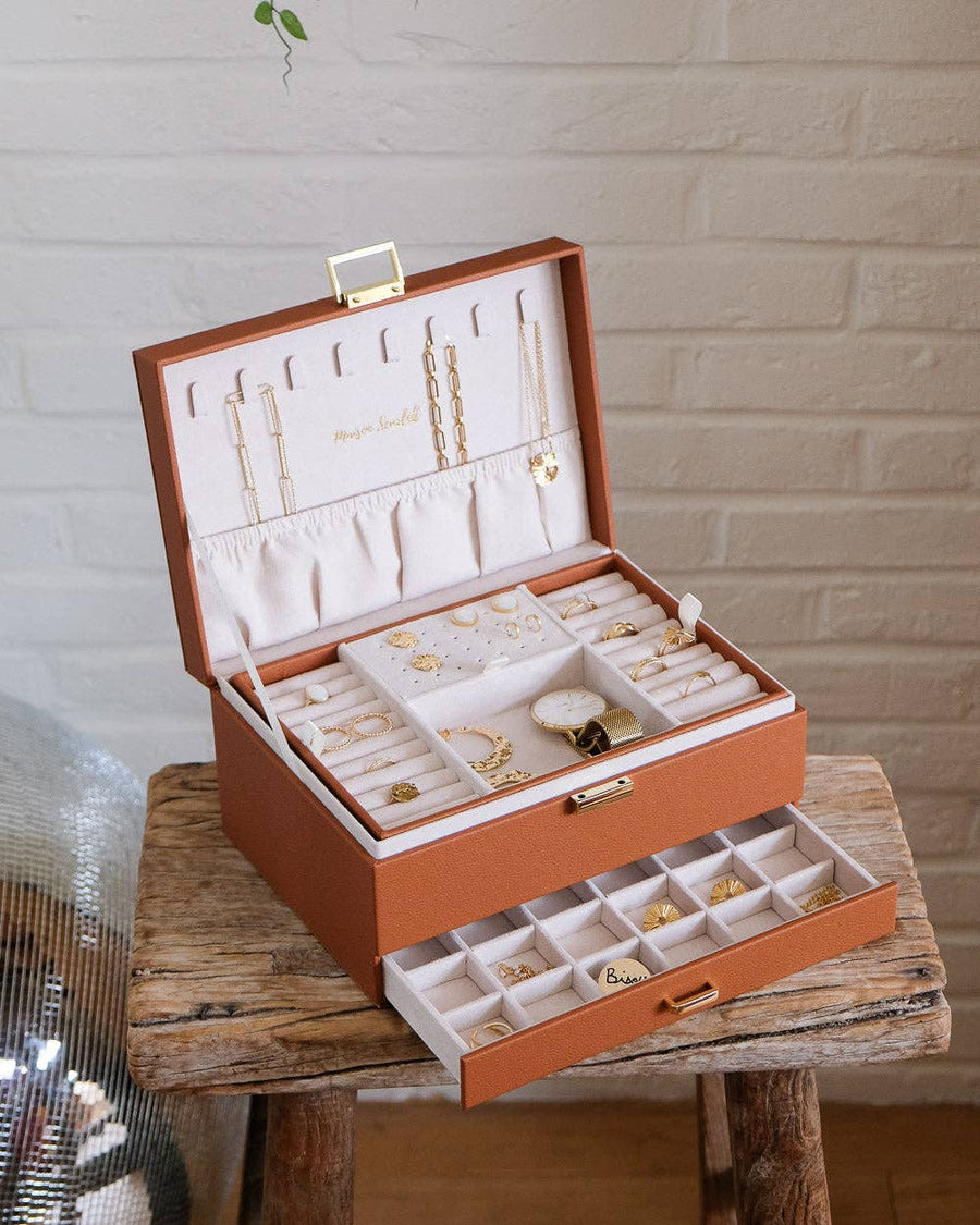 Denise PU leather jewelry box