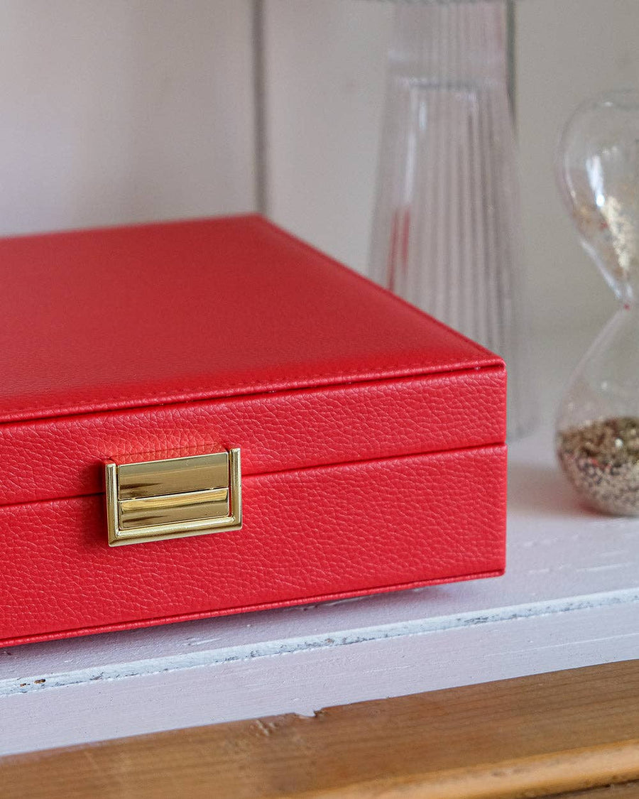 Anne PU leather jewelry box
