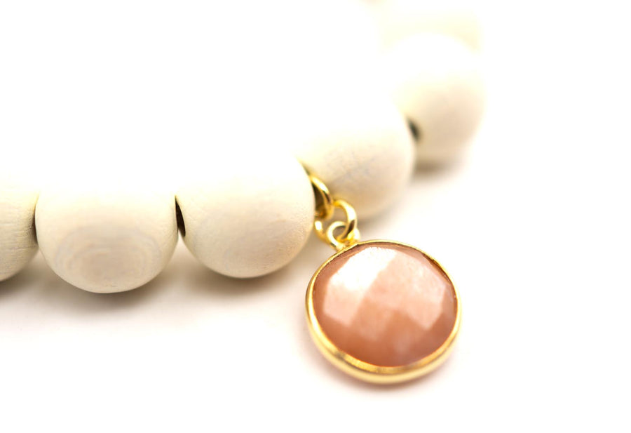 HD Soft Rose Moon Bracelet