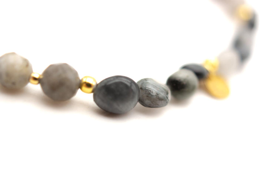 Mala Single Grey Glamour Bracelet