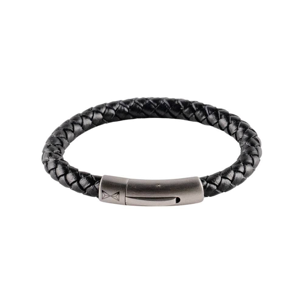 Junior Iron Single String Black Bracelet