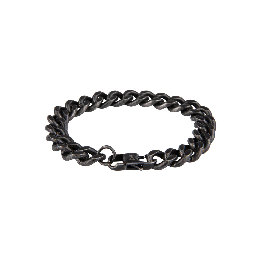 Gourmette full Flat Antique Bracelet