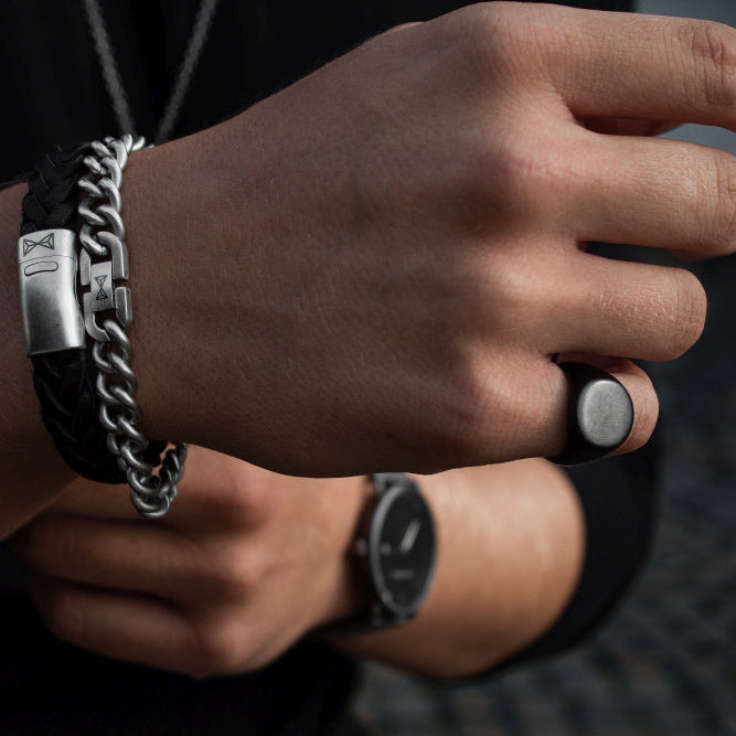 Gourmette Eight Inox Bracelet