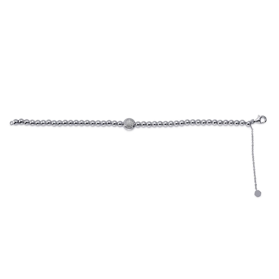 Pave Bead Bracelet
