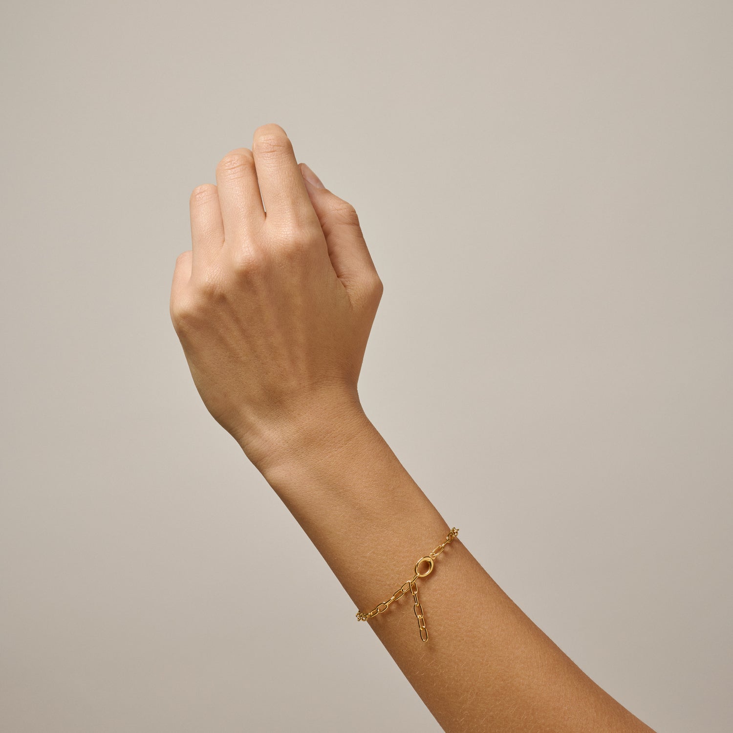 Medium Gold Charm Bracelet