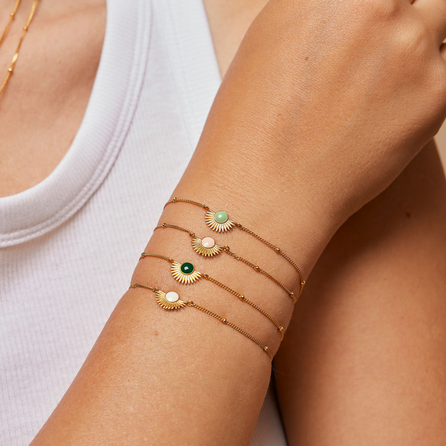 Soleil Bracelet -Petrol Green