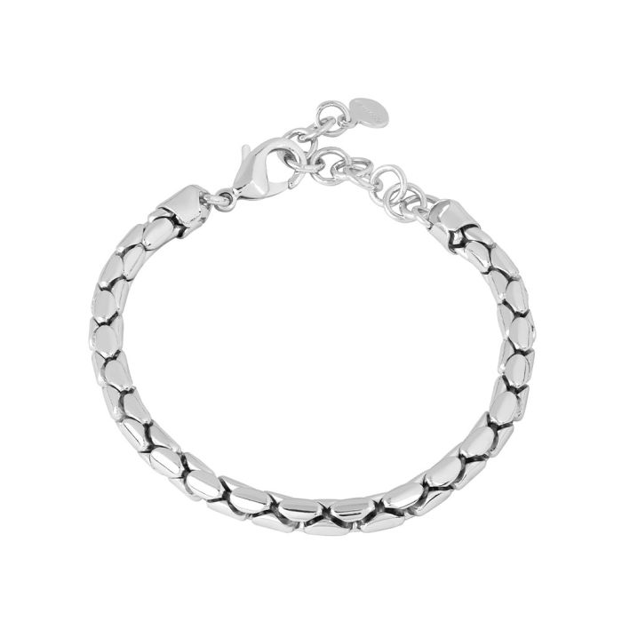 Athena Bracelet Tubular Snake Mesh - Silver