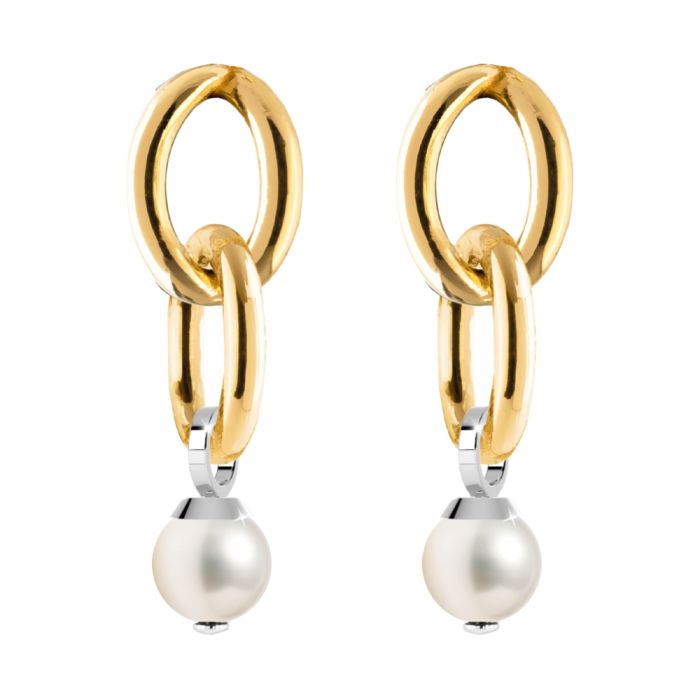 Donna Alloy Pearl Earrings