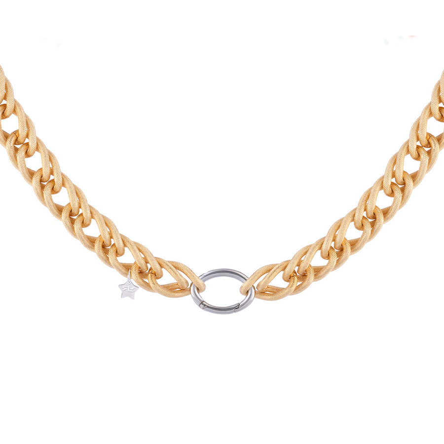 Diva necklace with Double Curb