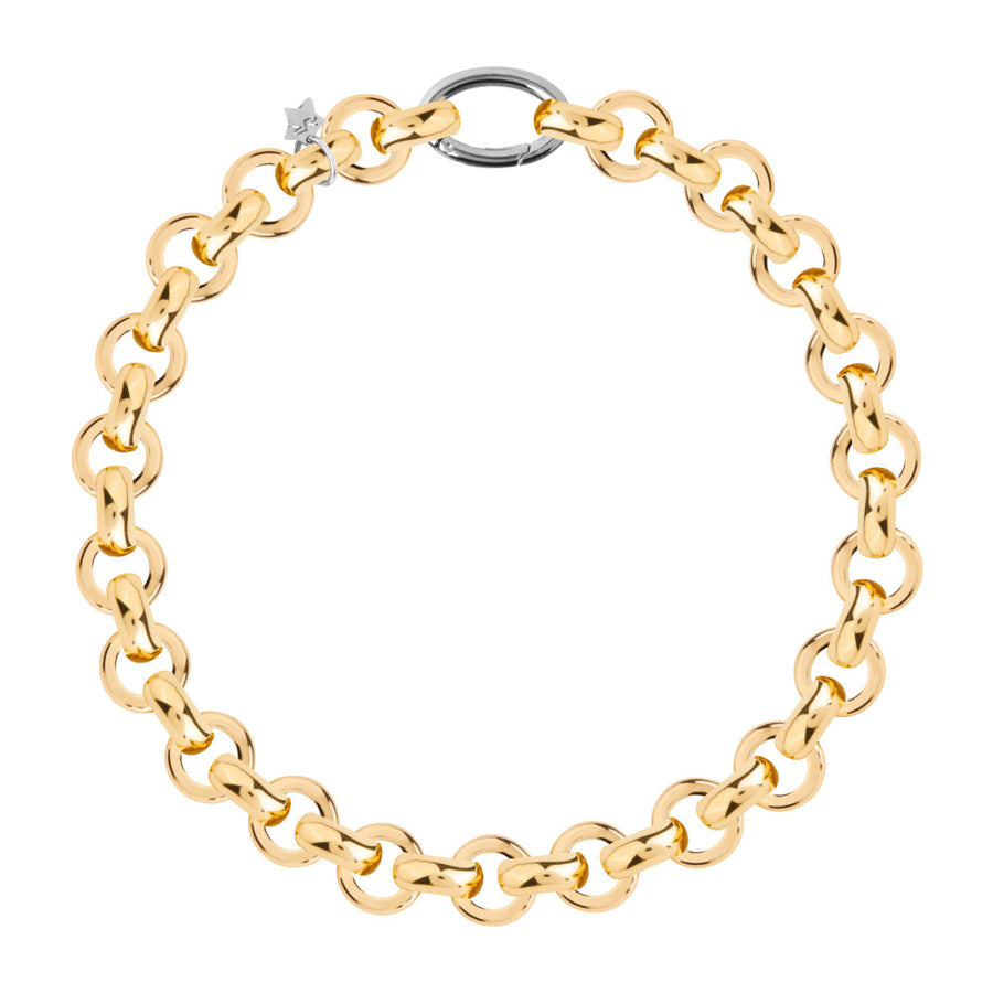 Dive Linked Necklace - Gold