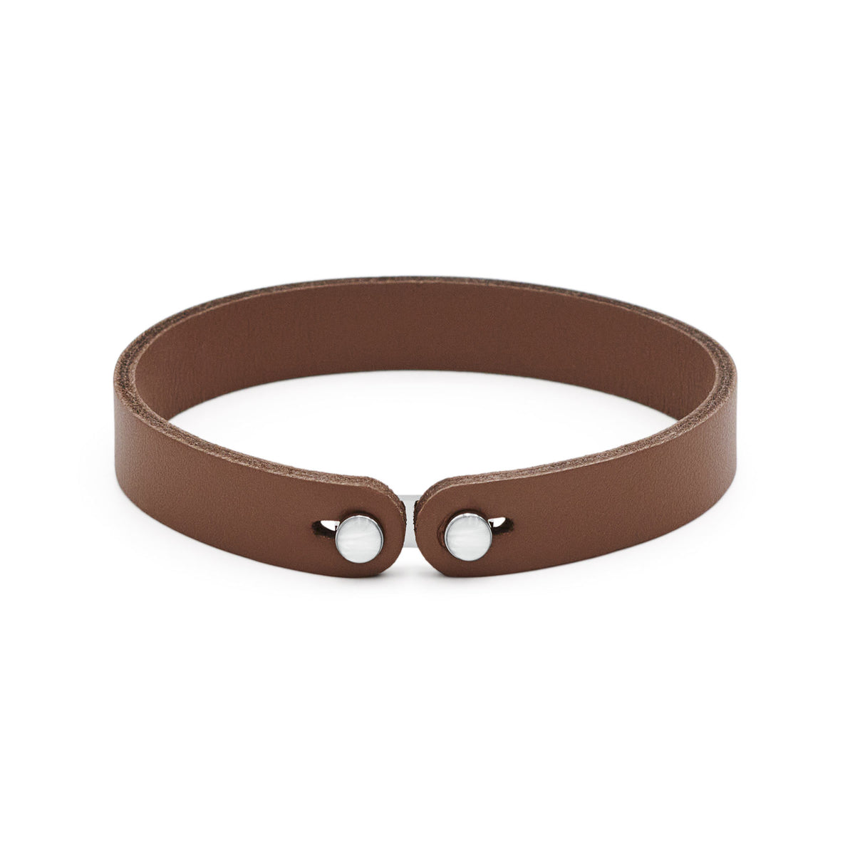 Ink Brown Leather Bracelet