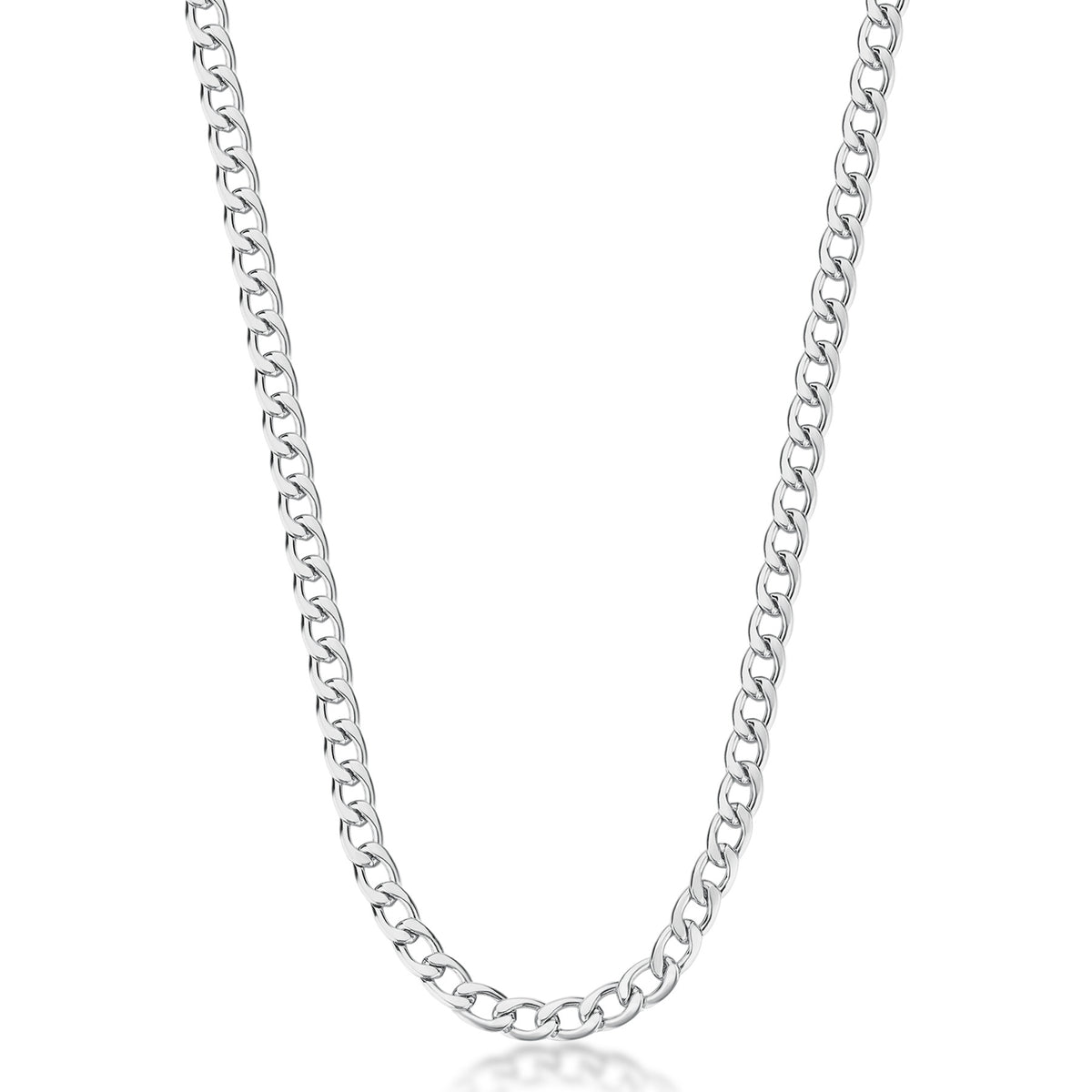Riptide Curb Silver Necklace