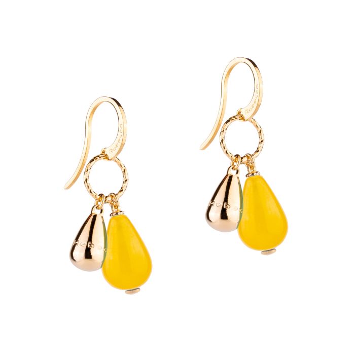 Tulipe earrings - Citrine