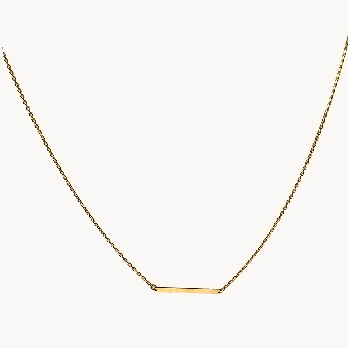 Bar necklace; 9ct Gold Necklace; Delicate jewellery