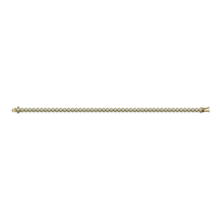 Bold Gold Plated Tennis Bracelet