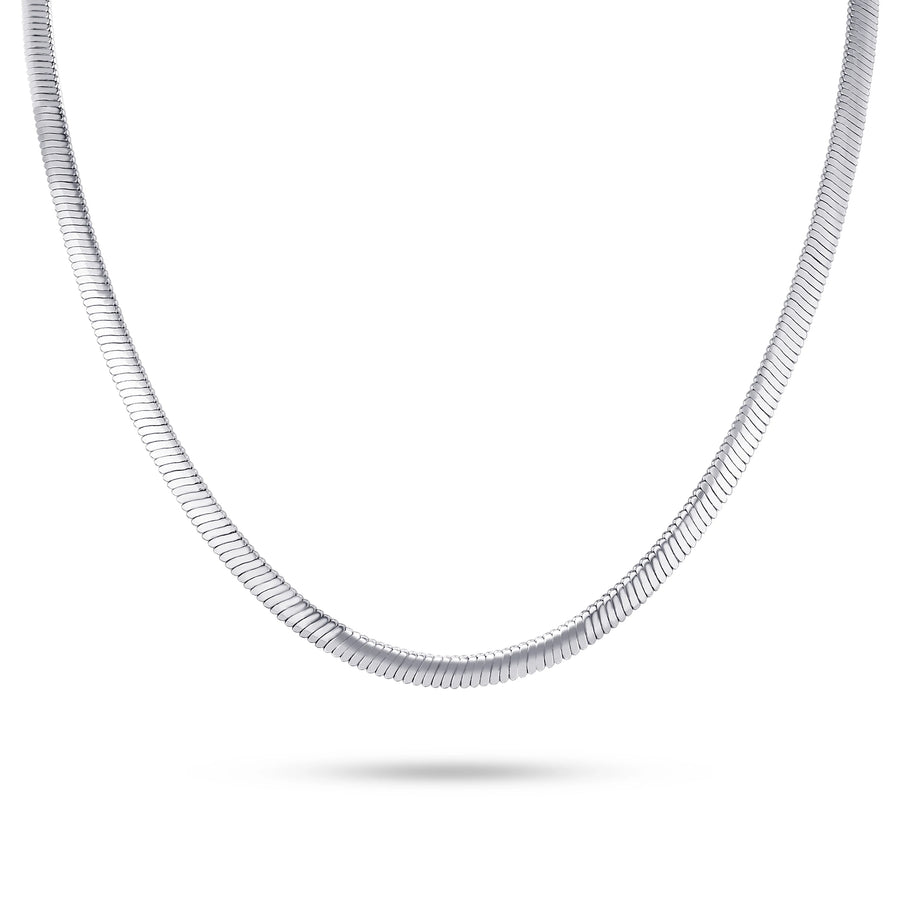 Silver Flat Snake Chain