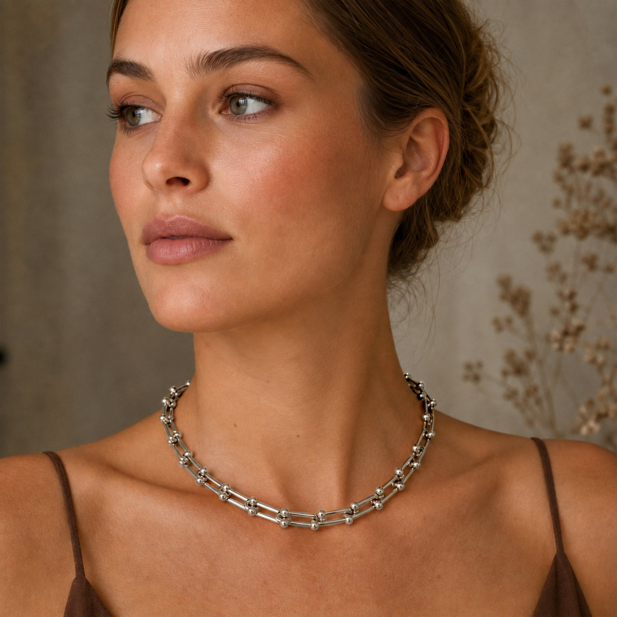 Course Silver Chain Necklace