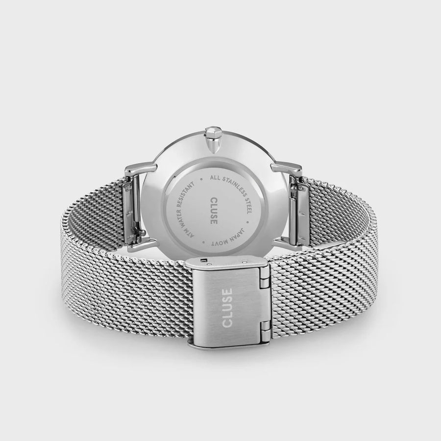Cluse Minuit Mesh Silver/White CW0101203002