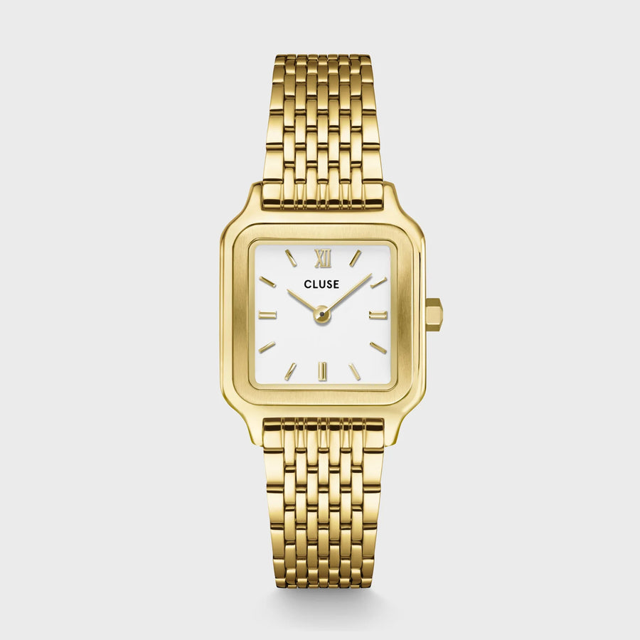 Cluse Gracieuse Petite Watch Steel, White, Gold Colour