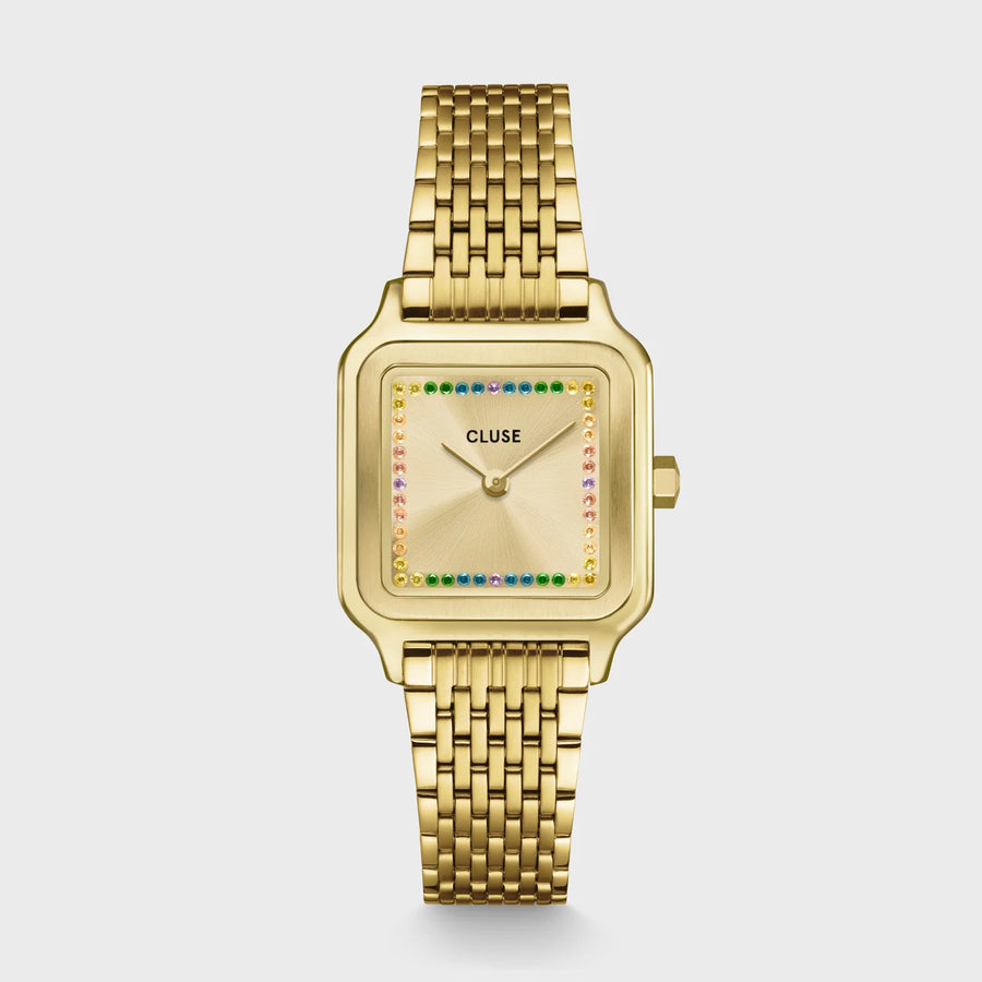 Cluse Gracieuse Petite Watch Steel, Rainbow stones, Gold
Colour