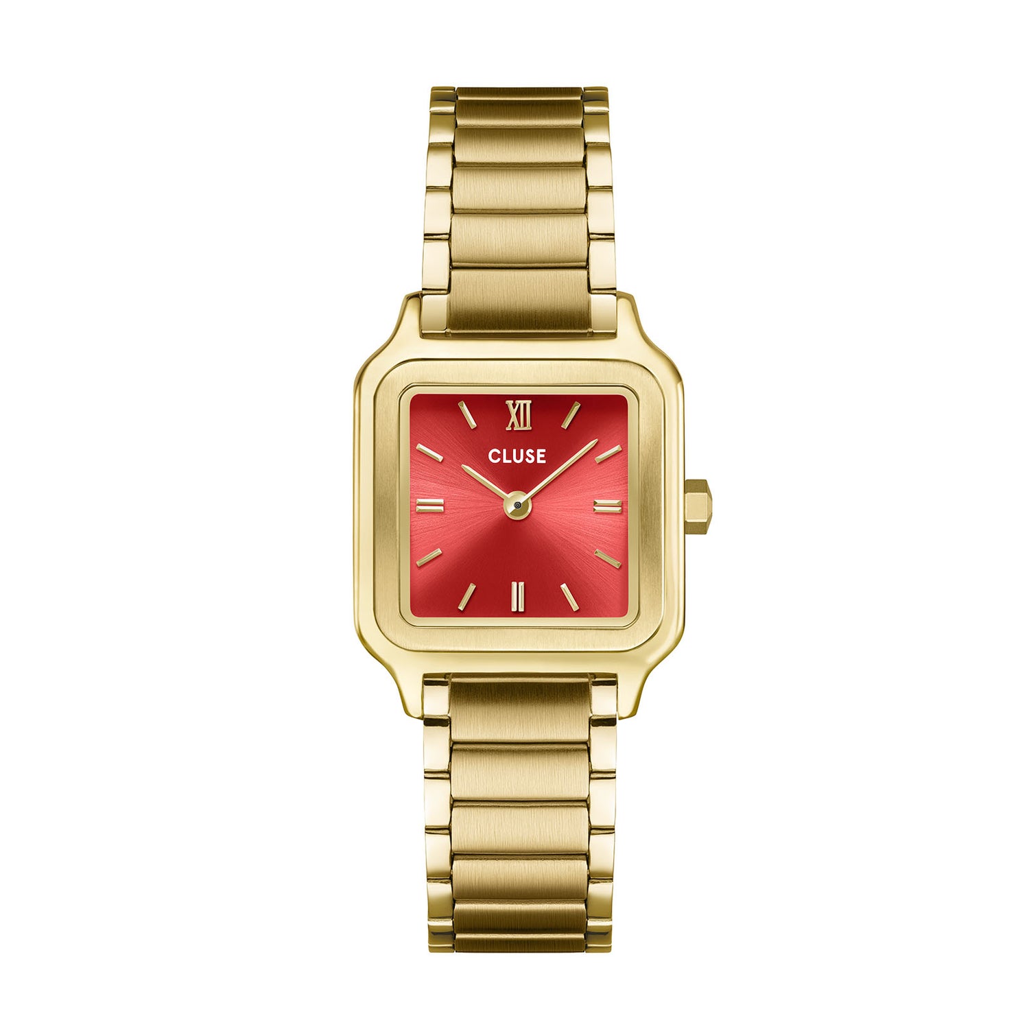 Cluse Gracieuse Petite Watch Steel, Watermelon Red, Gold Colour