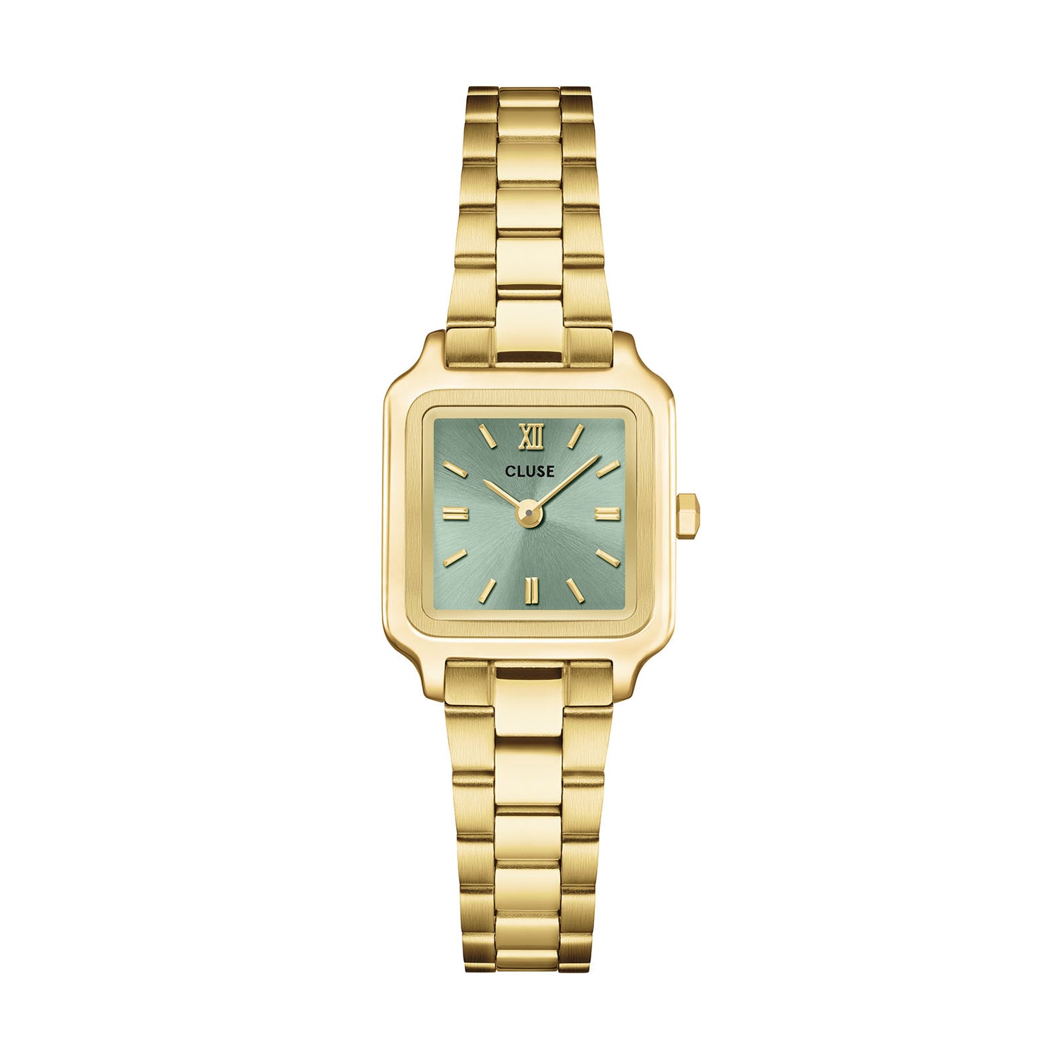 Cluse Gracieuse Mini Watch Steel, Sage Green, Gold