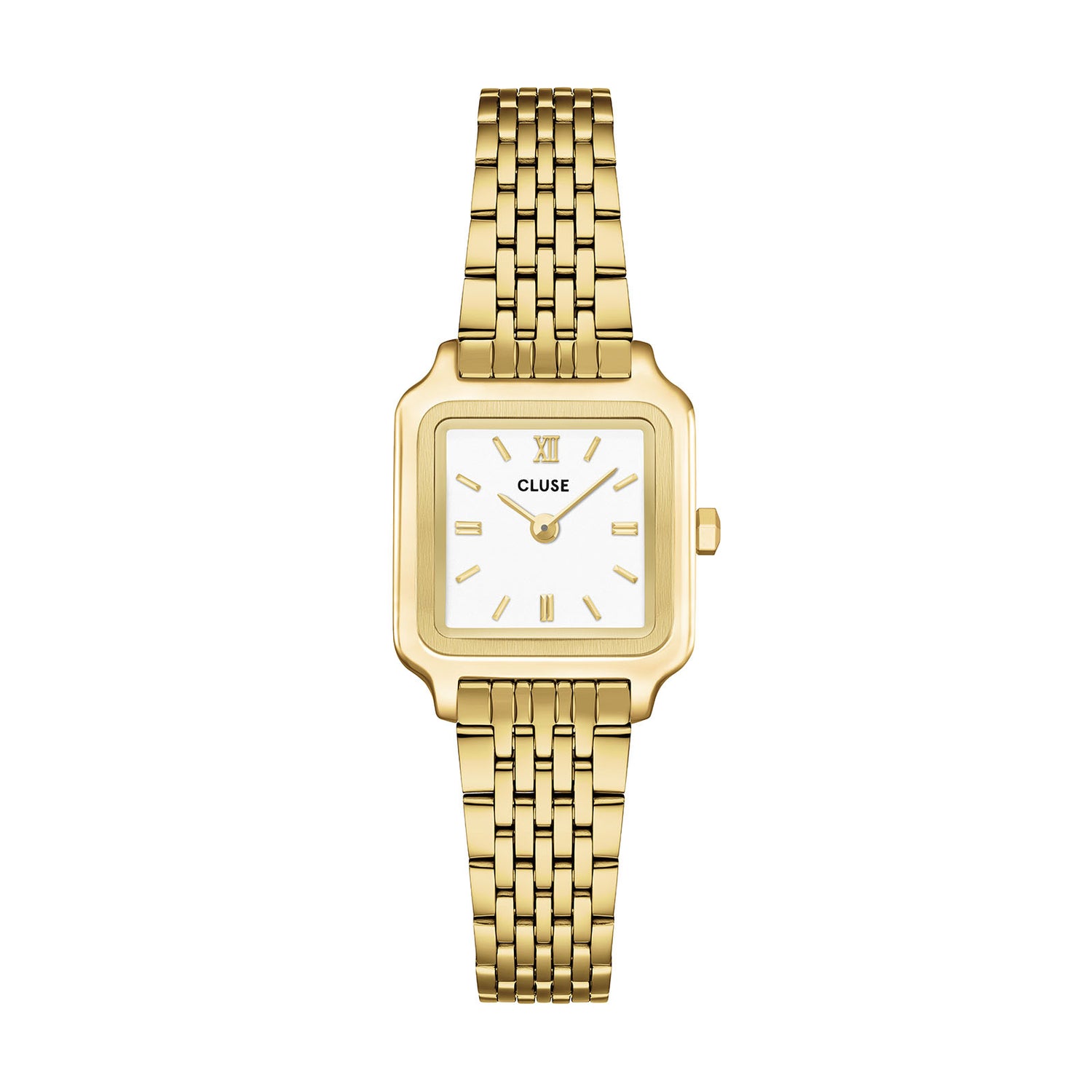 Cluse Gracieuse Mini Watch Steel, White, Gold