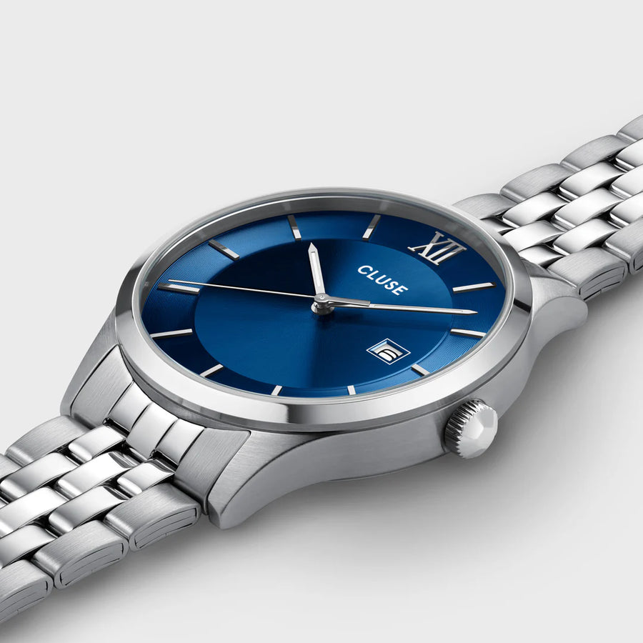 Aravis 3-Hand Watch, Blue, Silver Colour CW22701