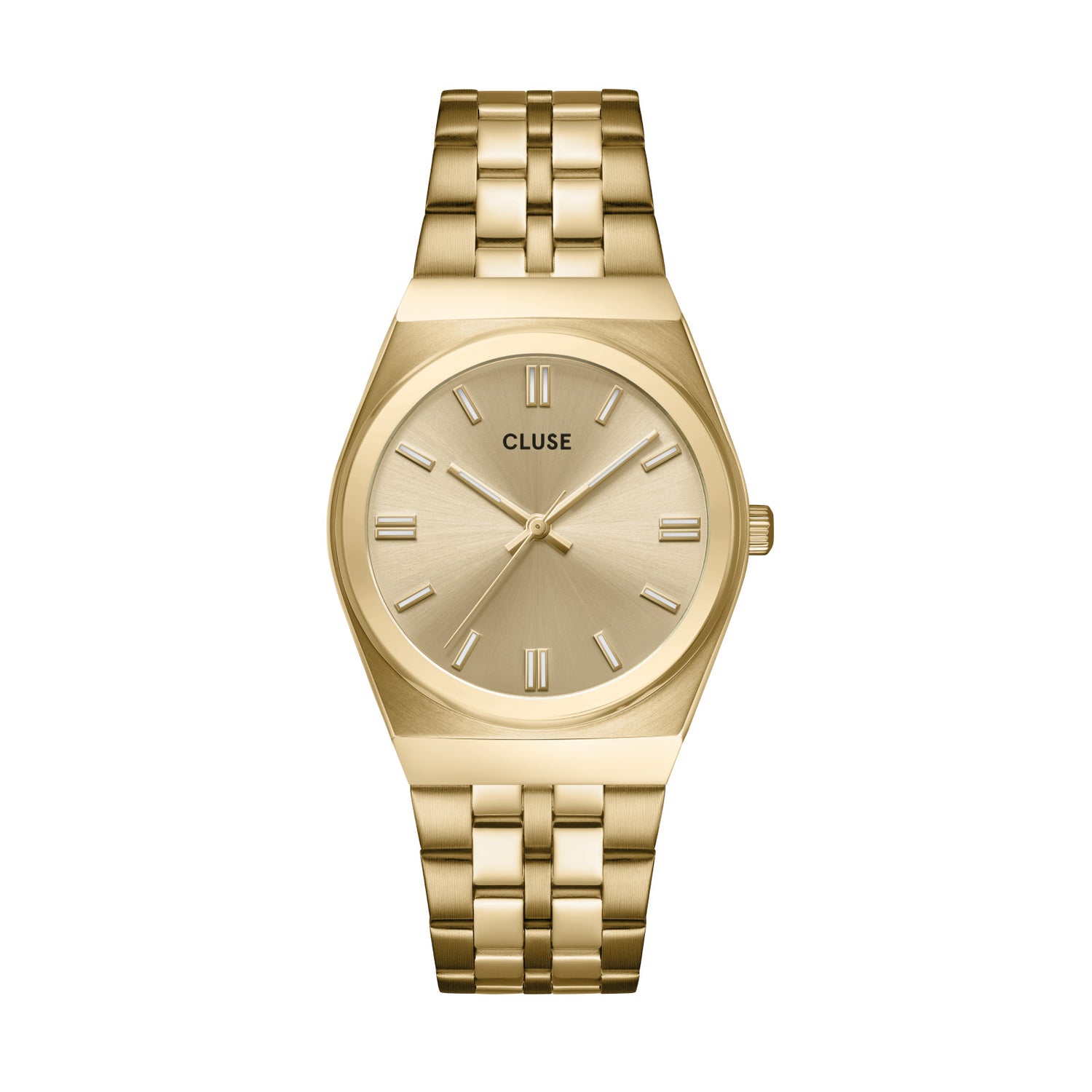 Retro 70s Watch Steel, Full Gold