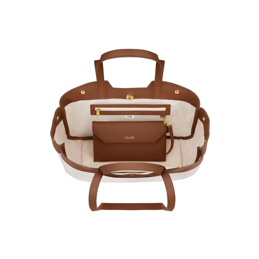Cluse Tote Bag Petite, Beige, Brown Colour