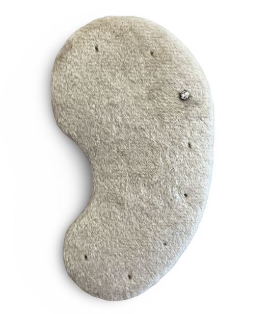 Titanium prong set top with clear CZ Silver or Gold