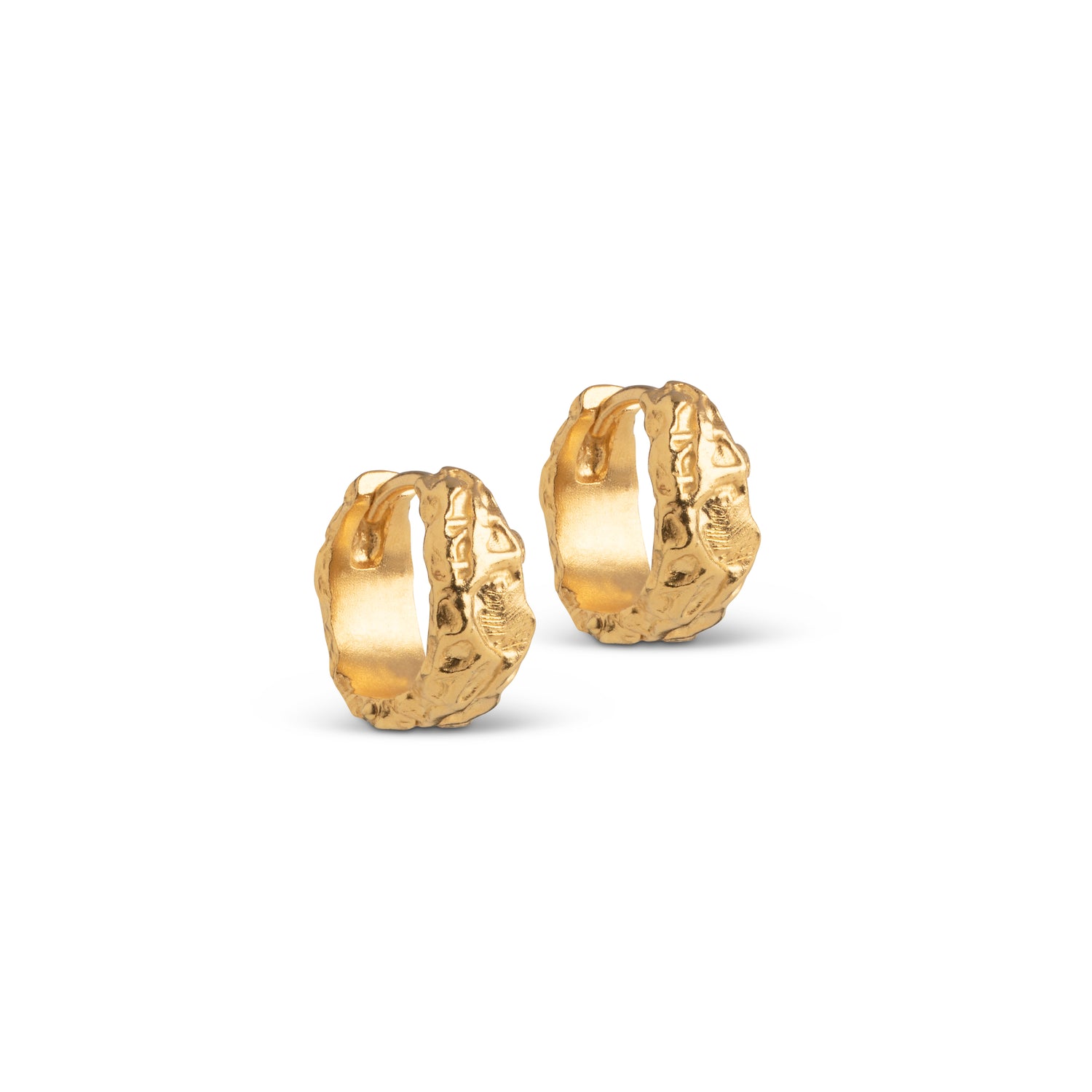 Nela Small Gold Plated Hoops