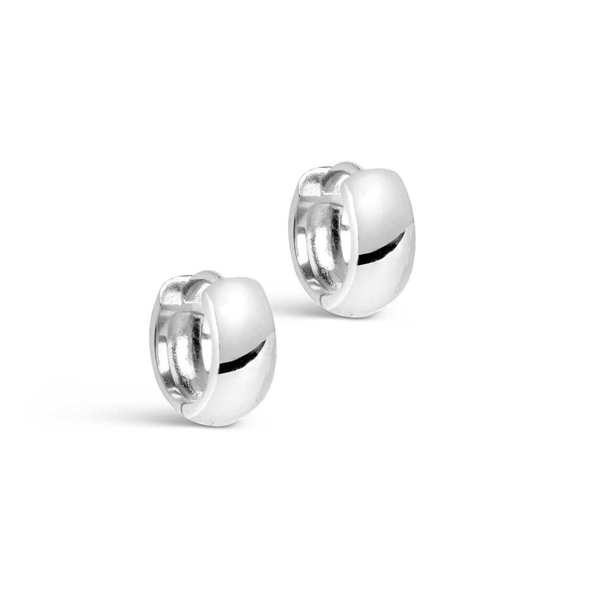 Classic Wide Hoops - Silver Plated