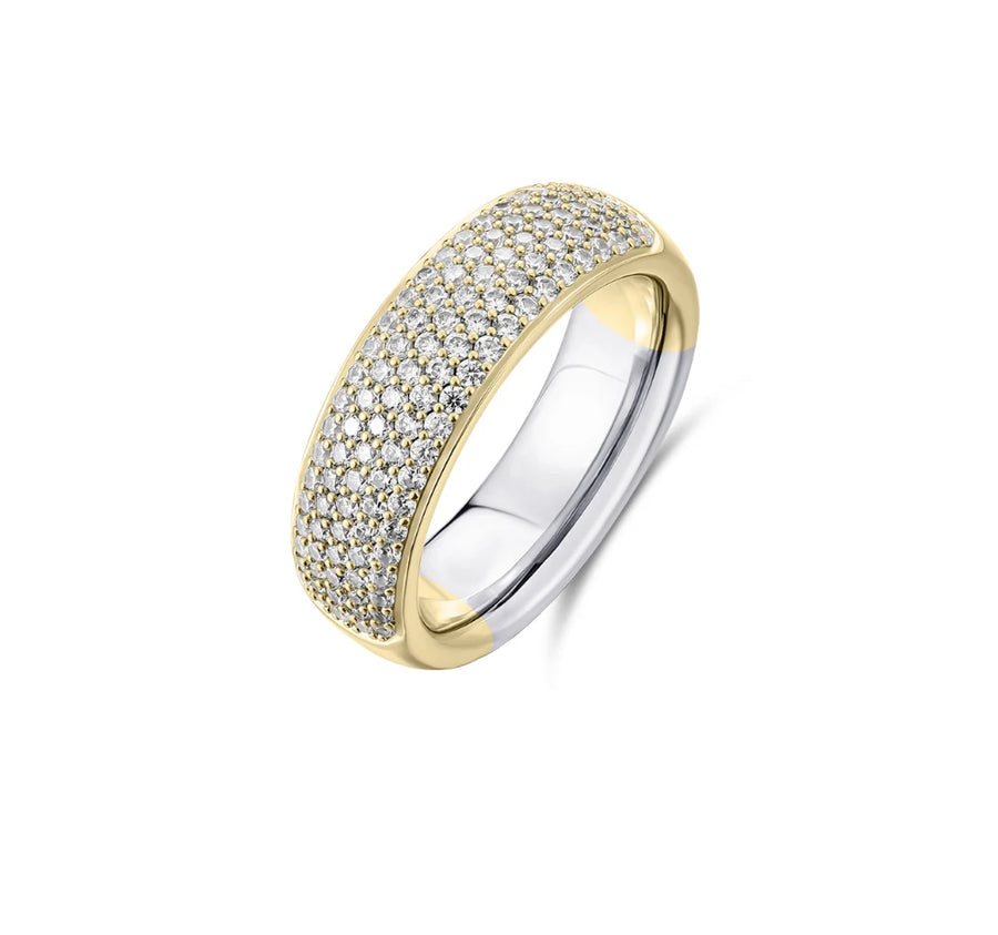 Gold Plated Pave Ring