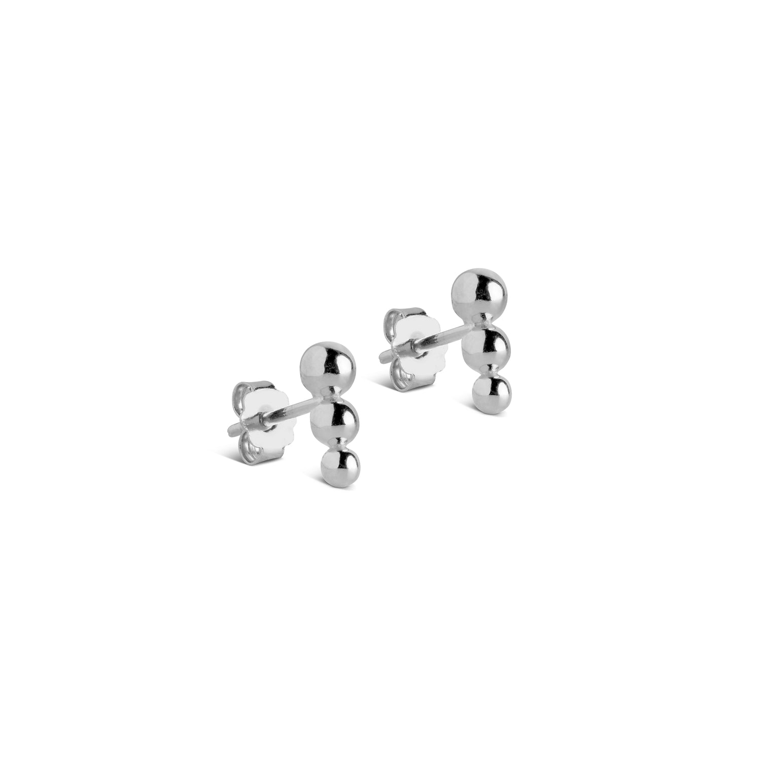Silver Trinity Studs