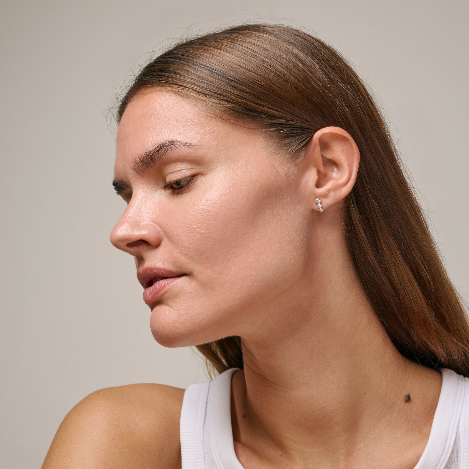 Silver Trinity Studs